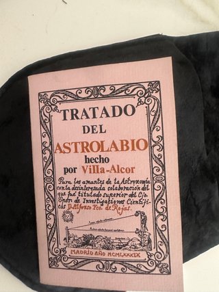 Astrolabio Latón Villa Alcor 14cm Madrid 1984