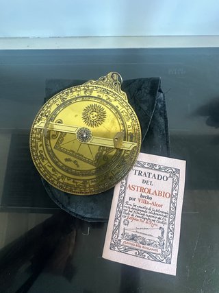 Astrolabio Latón Villa Alcor 14cm Madrid 1984