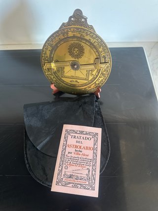 Astrolabio Latón Villa Alcor 14cm Madrid 1984