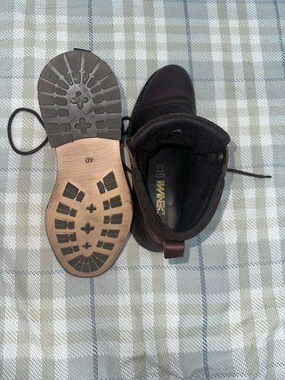 Botas de cuero marrones Demin