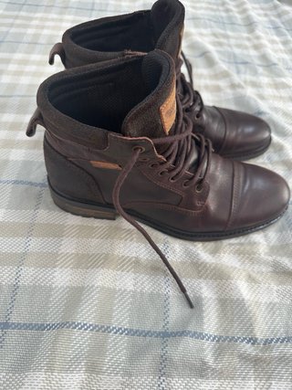 Botas de cuero marrones Demin