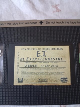 VHS E.T. El Extraterrestre Ed. Videoclub