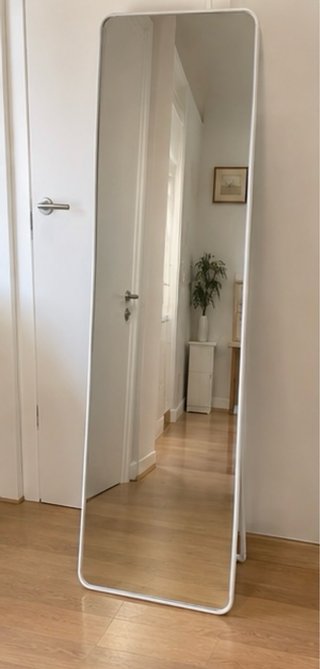 ESPEJO DE CUERPO ENTERO BLANCO