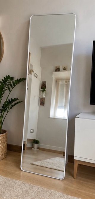 ESPEJO DE CUERPO ENTERO BLANCO