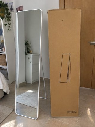 ESPEJO DE CUERPO ENTERO BLANCO