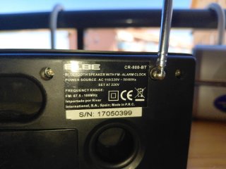 Radio Digital Bluetooth USB ELBE Negra