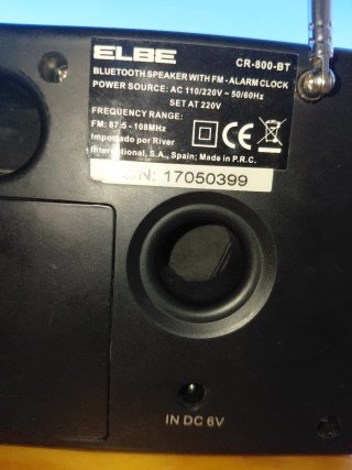 Radio Digital Bluetooth USB ELBE Negra