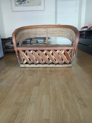 Sillón Mexicano de Madera y Mimbre