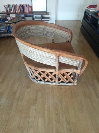 Sillón Mexicano de Madera y Mimbre