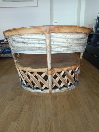 Sillón Mexicano de Madera y Mimbre