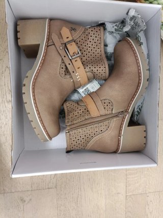 Botines Refresh Beige/Marrón