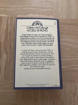 Libro Uccelli di Rovo Colleen McCullough Bompiani
