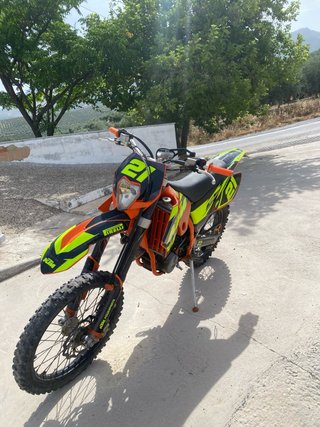 KTM 450 EXC Naranja y Amarillo