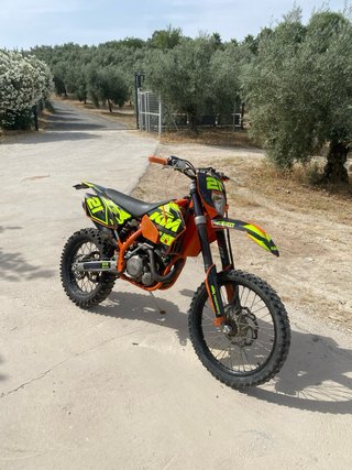 KTM 450 EXC Naranja y Amarillo