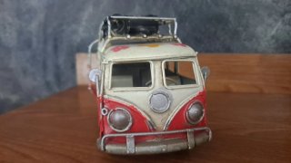 Furgoneta Decorativa Metal Vintage VW T1 Hippie