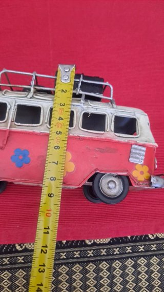 Furgoneta Decorativa Metal Vintage VW T1 Hippie