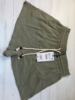 Pantalones Cortos Zara Verde Oliva Talla XS