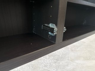 Mueble Besta Ikea Negro y marrón 120x38x22