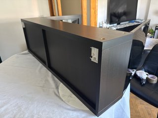 Mueble Besta Ikea Negro y marrón 120x38x22