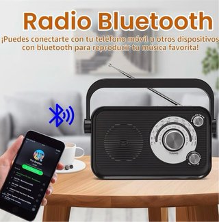 Radio Portátil Retro MP3-FM-AM-SW
