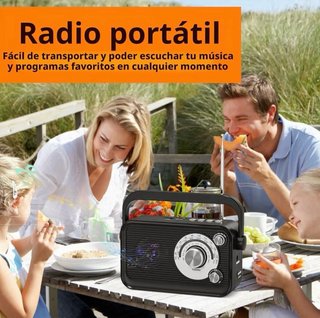 Radio Portátil Retro MP3-FM-AM-SW
