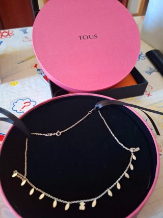 Collar Tous Hojas Fragile Plata