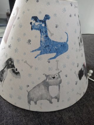 Pantalla lámpara Zara Home perros