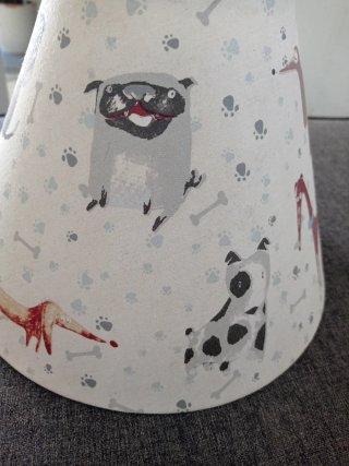 Pantalla lámpara Zara Home perros