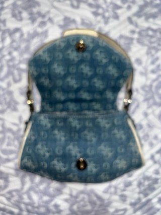 Borsetta Guess anni 2000 beige/blu