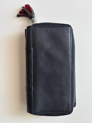 Cartera Visconti Negra Piel Hebilla