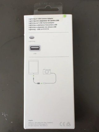 Adaptador Cámara USB Lightning Apple Precintado
