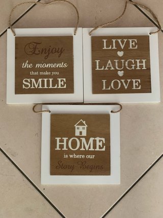 Quadretti decorativi in legno 17*17