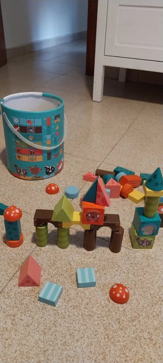 Bloques de construcción de madera Animal Blocks