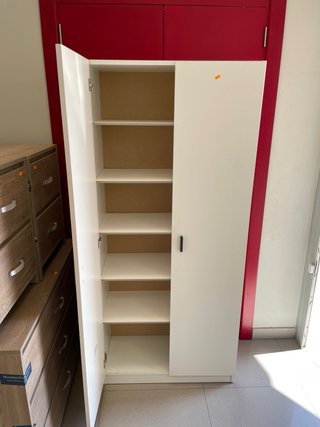 Zapatero blanco de madera