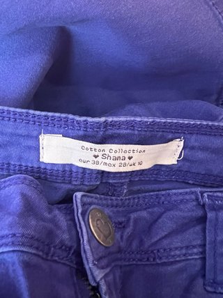 Pantalones pitillo azul eléctrico Shana