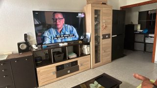 Mueble vitrina 3 puertas 1 cajón