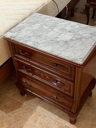 Armario Clásico Madera Maciza con Espejos