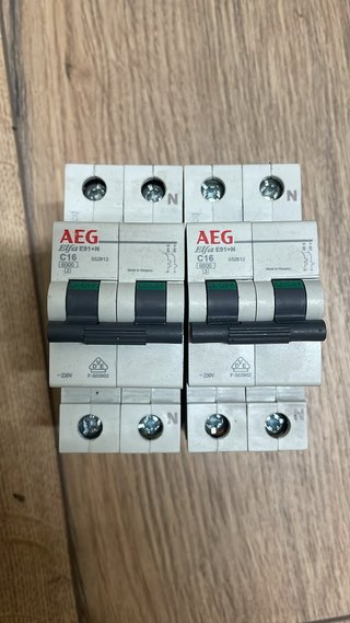 Magnetotérmico AEG Elfa E91 C16 1P+N 6kA