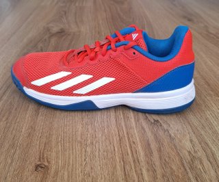 Zapatillas Adidas Tenis Rojas y Azules talla 39.