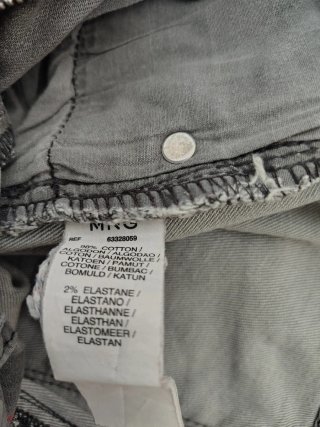 Pantalón Slim tiro medio gris