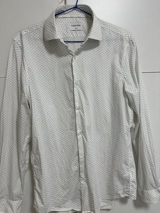 Camisa Calvin Klein manga larga estampada