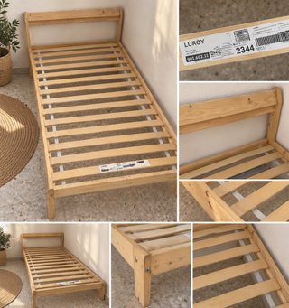 Somier IKEA LUROY 90x200cm