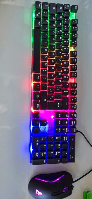 Pack Teclado y Ratón G-LAB Negro