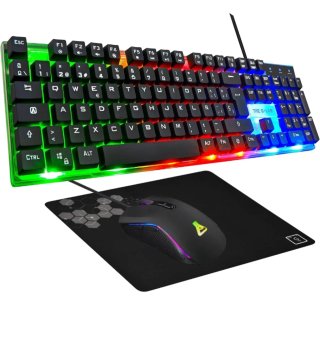 Pack Teclado y Ratón G-LAB Negro