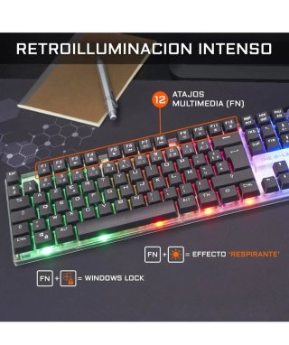 Pack Teclado y Ratón G-LAB Negro