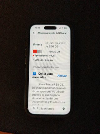 iPhone 16 256GB Negro con caja y cable