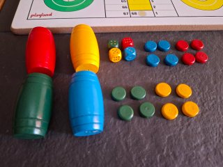 Juego de la Oca y Parchís de madera