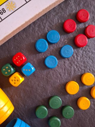 Juego de la Oca y Parchís de madera