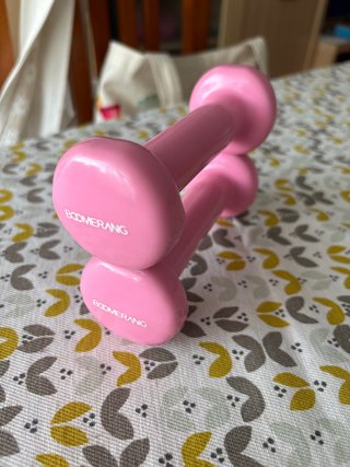 2 Mancuernas Rosas Boomerang 0.5kg