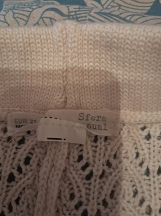 Pantalones blancos de punto